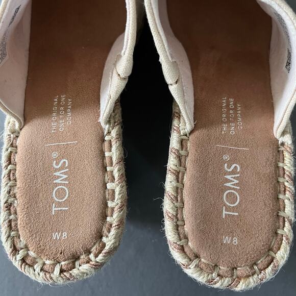 Share Toms Monica Mule Wedge - Women's Size 8 - Peony Pink Suede - Picture 8 of 10